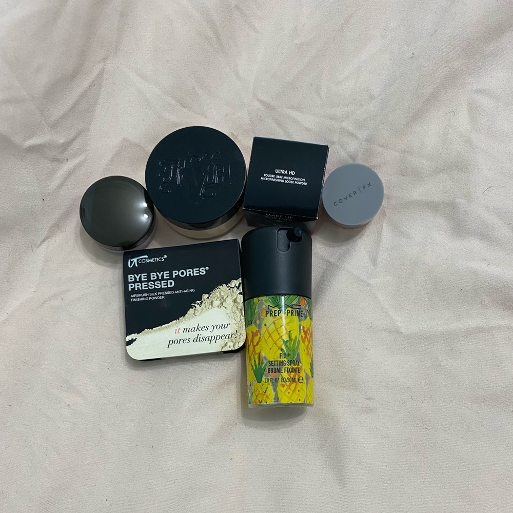 All new setting powders and spray